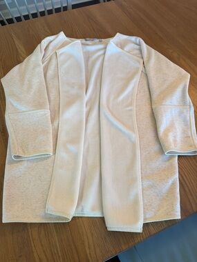 Athleta soft cream fleece pullover